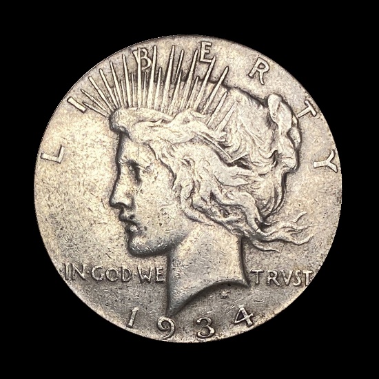 1934-S Silver Peace Dollar LIGHTLY CIRCULATED