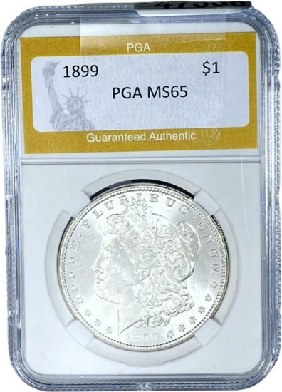 1899 Morgan Silver Dollar PGA MS65