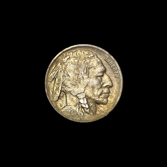 1920-D Buffalo Nickel CHOICE AU