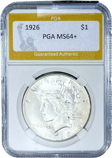 1926 Silver Peace Dollar PGA MS64+