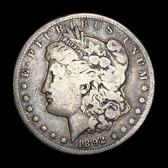 1892-CC Silver Morgan Dollar LIGHTLY CIRCULATED
