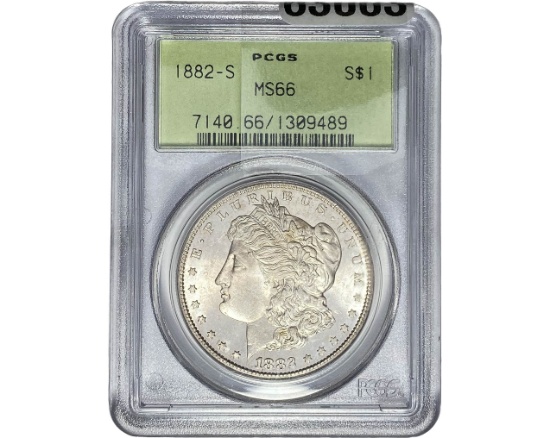 1882-S Morgan Silver Dollar PCGS MS66