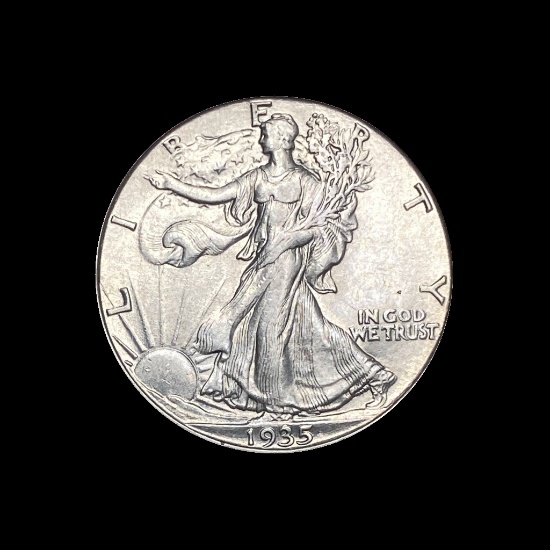 1935-S Silver Walking Liberty Half Dollar UNCIRCULATED