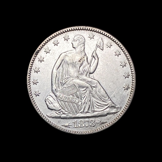 1873-S Silver Half Dollar (Seated Liberty) UNCIRCULATED
