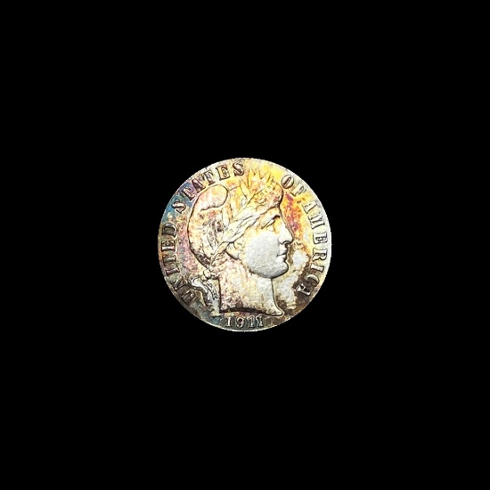 1911-S Silver Barber Dime UNCIRCULATED