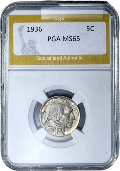 1936 Buffalo Nickel PGA MS65