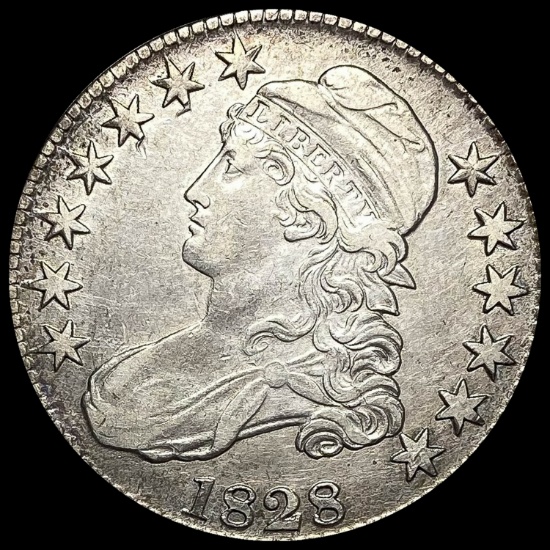 1828 Capped Bust Half Dollar CLOSELY UNCIRCULATED