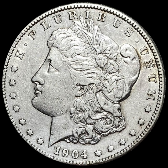 1904-S Silver Morgan Dollar CLOSELY UNCIRCULATED