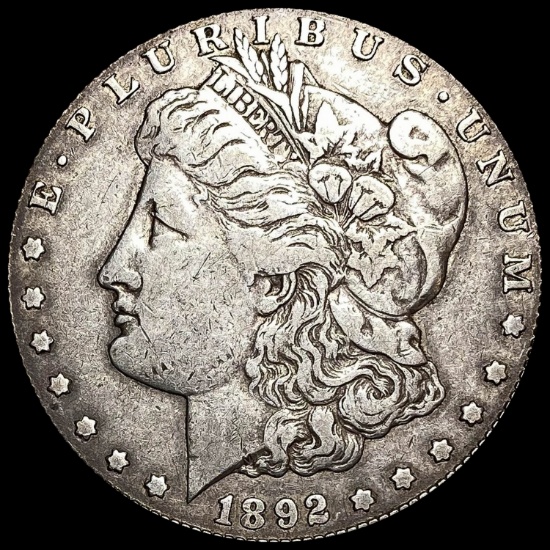1892-CC Silver Morgan Dollar LIGHTLY CIRCULATED
