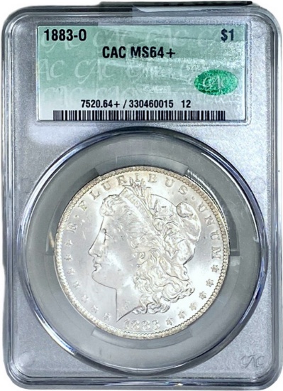 1883-O Morgan Silver Dollar PGA MS64+