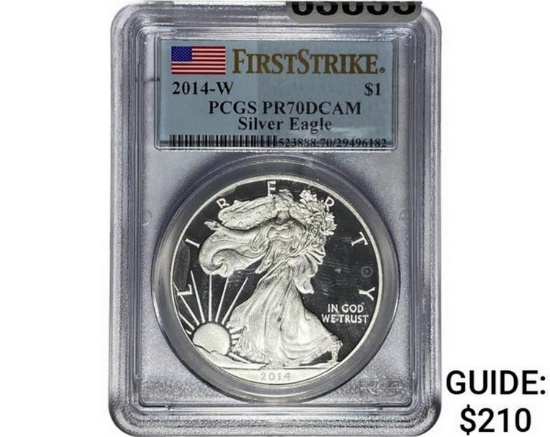 2014-W Silver Eagle PCGS PR70 DCAM