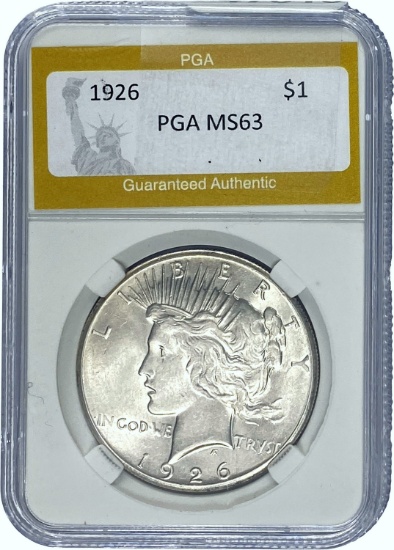 1926 Peace Dollar PGA MS63