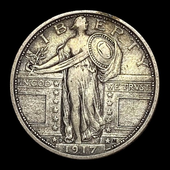 1917-D Standing Liberty Quarter NEARLY UNCIRCULATED