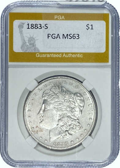 1883-S Morgan Dollar PGA MS63