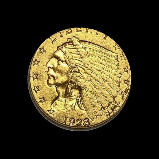 1928 Indian Head $2.50 Gold Quarter Eagle HIGH GRADE