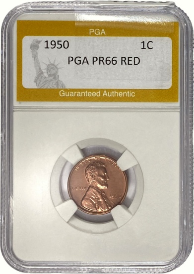 1950 1C PGA PR66 RED