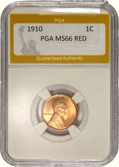 1910 1C PGA MS66 RED