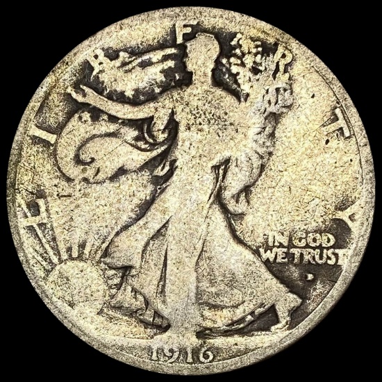 1916 Walking Liberty Half Dollar NICELY CIRCULATED