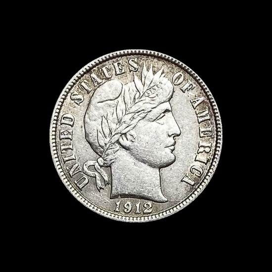 1912-S Silver Barber Dime UNCIRCULATED