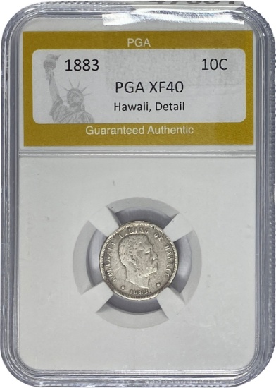 1883 Hawaii 10C PGA XF40