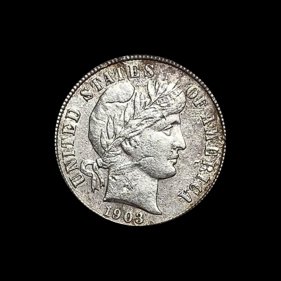 1903-S Silver Barber Dime CLOSELY UNCIRCULATED