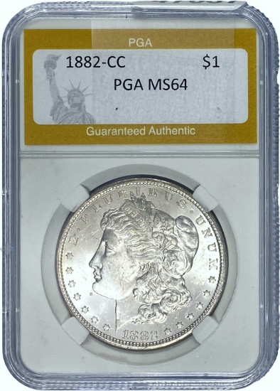 1882-CC Morgan Dollar PGA MS64