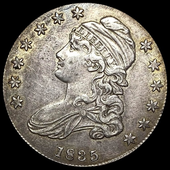 1835 Capped Bust Half Dollar NEARLY UNCIRCULATED
