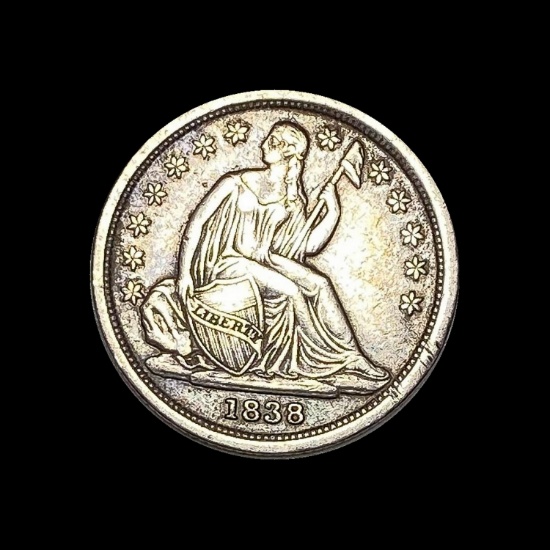 1838 Seated Liberty Dime CLOSELY UNCIRCULATED