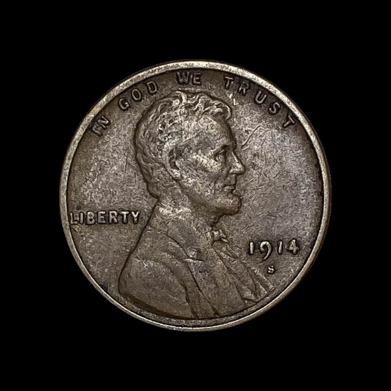 1914-S Lincoln Wheat Cent CLOSELY UNCIRCULATED
