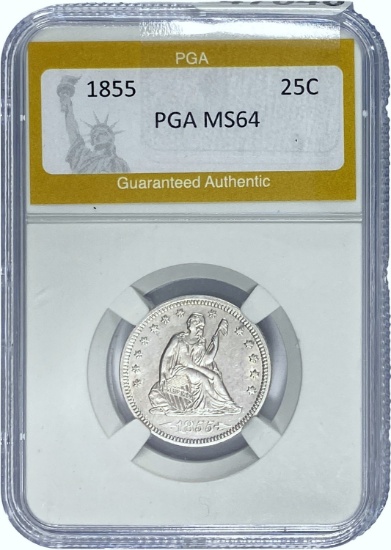 1855 25C PGA MS64