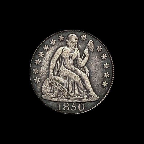 1850 Seated Liberty Dime LIGHTLY CIRCULATED