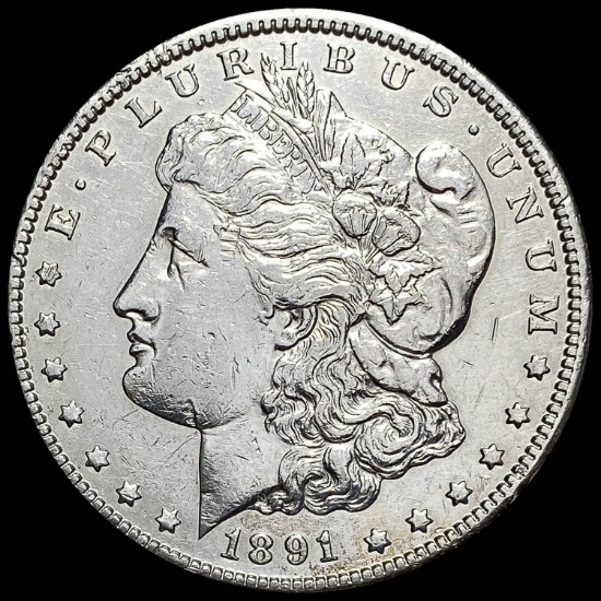1891-CC Silver Morgan Dollar CLOSELY UNCIRCULATED