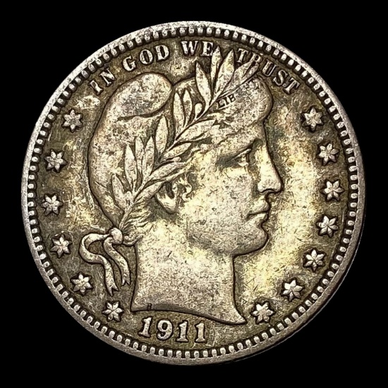1911 Barber Silver Quarter LIGHTLY CIRCULATED