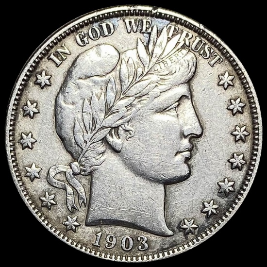 1903 Silver Barber Half Dollar CHOICE AU