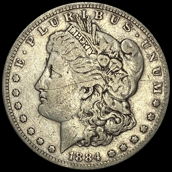 1884-S Morgan Silver Dollar LIGHTLY CIRCULATED