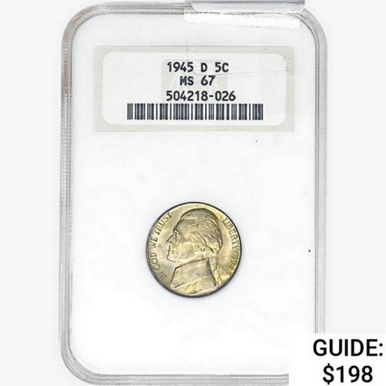 1945-D Jefferson Nickel NGC MS67