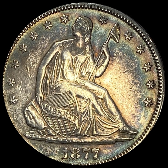 1877 Seated Liberty Half Dollar CLOSELY UNCIRCULATED