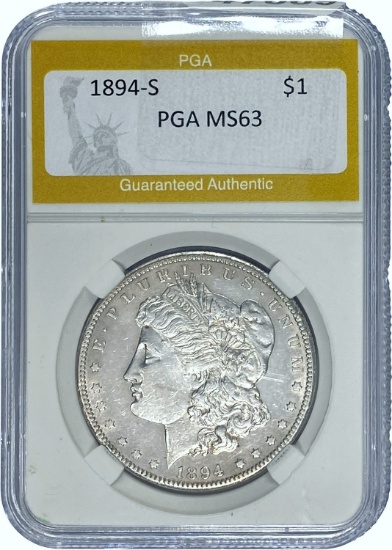 1894-S Morgan Dollar PGA MS63