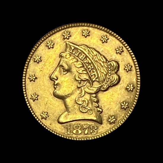 1878 Liberty Head $2.50 Gold Quarter Eagle UNCIRCULATED