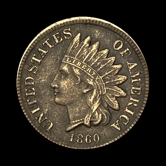 1860 Indian Head Cent LIGHTLY CIRCULATED