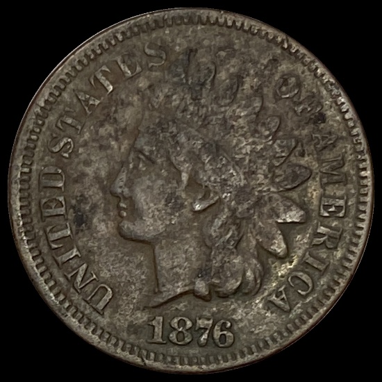 1876 Indian Head Cent NICELY CIRCULATED