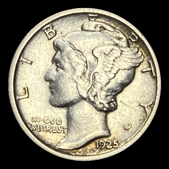1925-D Silver Mercury Dime CLOSELY UNCIRCULATED