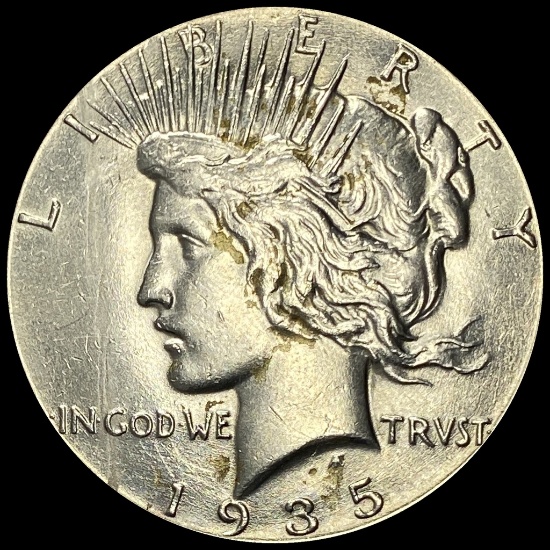 1935 Silver Peace Dollar CHOICE AU
