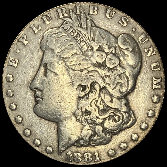 1881-CC Silver Morgan Dollar LIGHTLY CIRCULATED