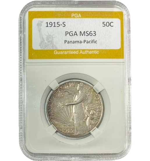 1915-S Panama-Pacific Half Dollar PGA MS
