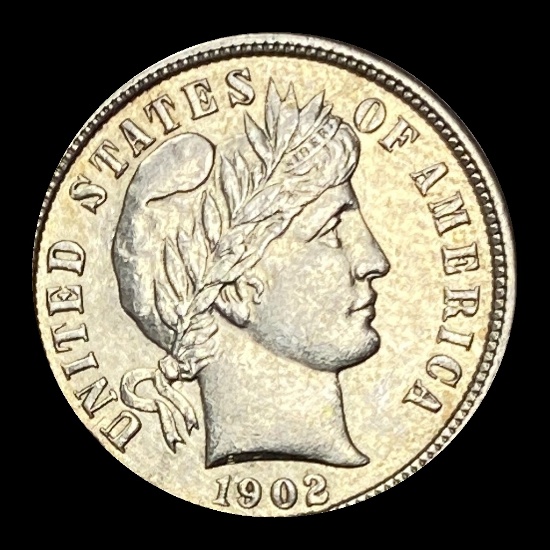 1902 Barber Dime CLOSELY UNCIRCULATED