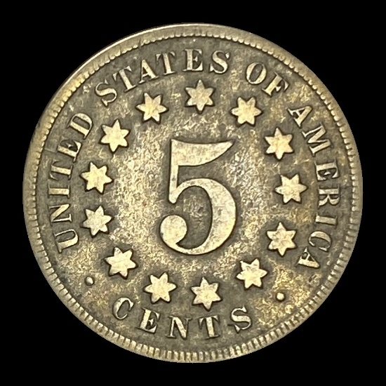 1868 Shield Nickel LIGHTLY CIRCULATED