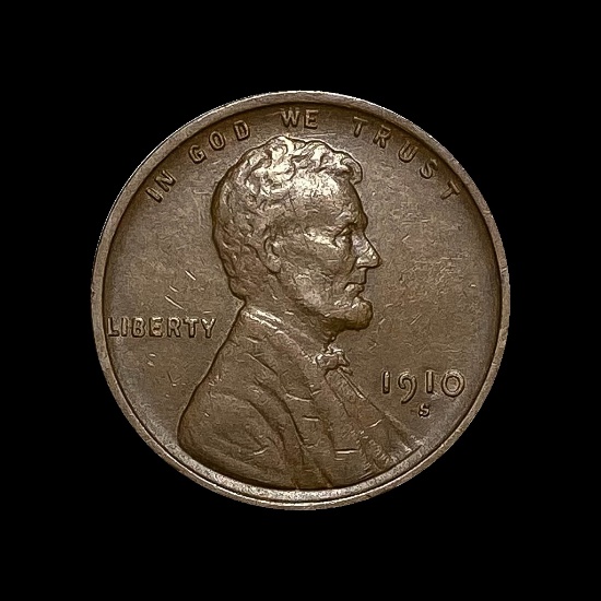 1910-S Lincoln Wheat Cent NEARLY UNCIRCULATED