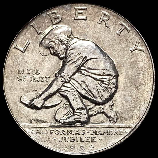 1925-S Silver California Jubilee Half Dollar UNCIRCULATED