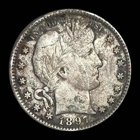 1897 Barber Silver Quarter LIGHTLY CIRCULATED